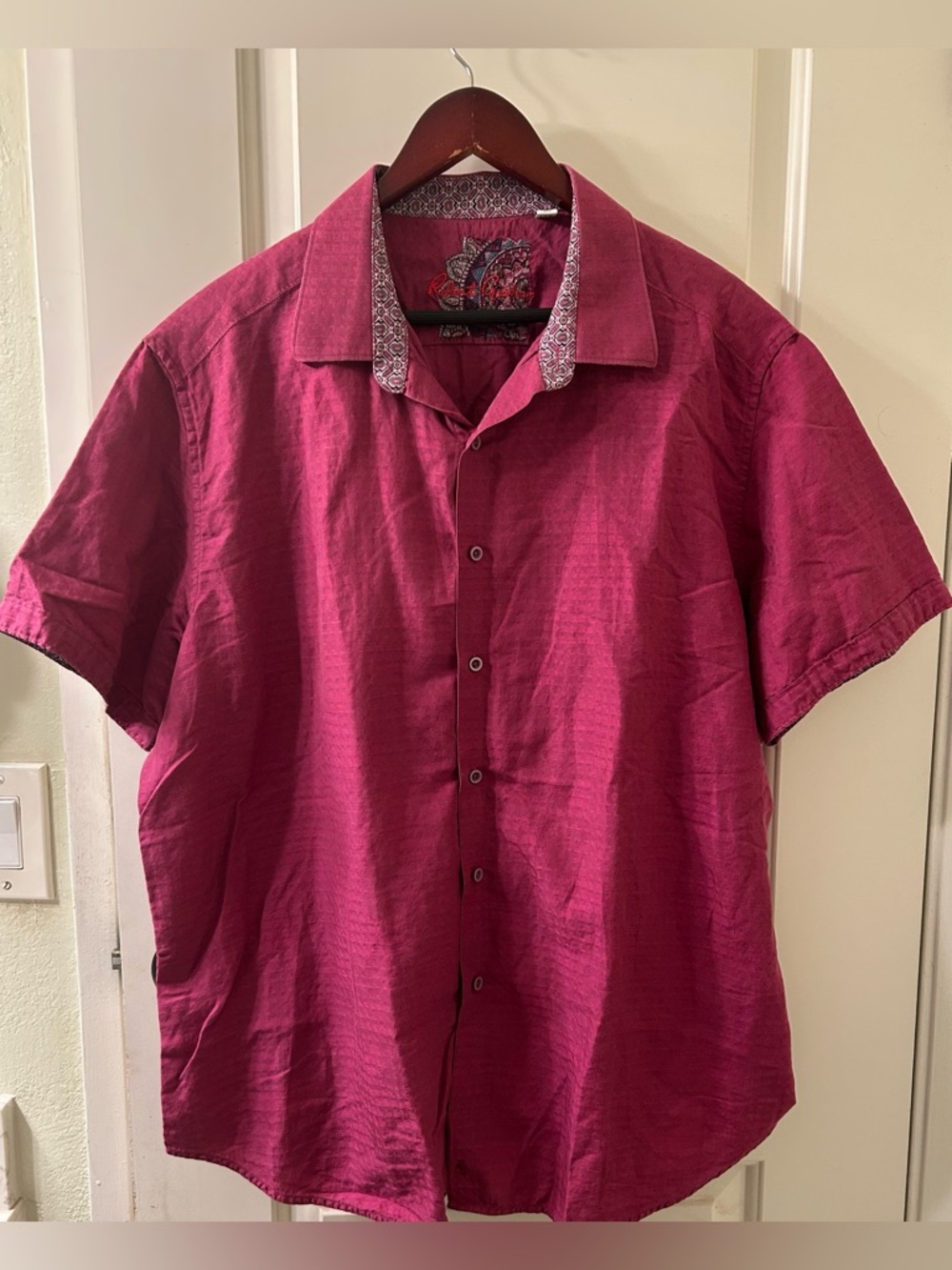 ROBERT GRAHAM Men's Short-Sleeve Button-Up Shirt, Sz 3XL